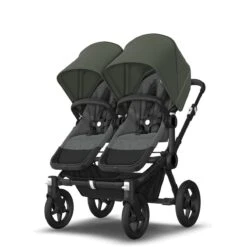 Bugaboo Donkey 5 Duo Black- Grey Melange - Forest Green -Baby Product Winkel bugaboo donkey 5 duo black grey melange forest green 10