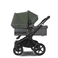 Bugaboo Donkey 5 Duo Black- Grey Melange - Forest Green -Baby Product Winkel bugaboo donkey 5 duo black grey melange forest green 14