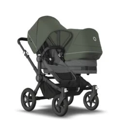 Bugaboo Donkey 5 Duo Black- Grey Melange - Forest Green