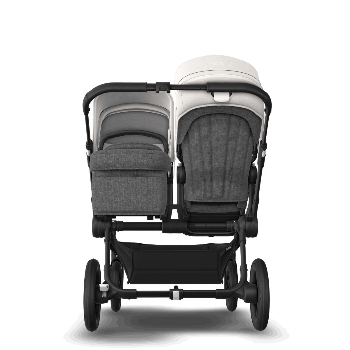 Bugaboo Donkey 5 Duo Black - Grey Melange - Misty White 5 Bugaboo Donkey 5 Duo Black - Grey Melange - Misty White - Afbeelding 3