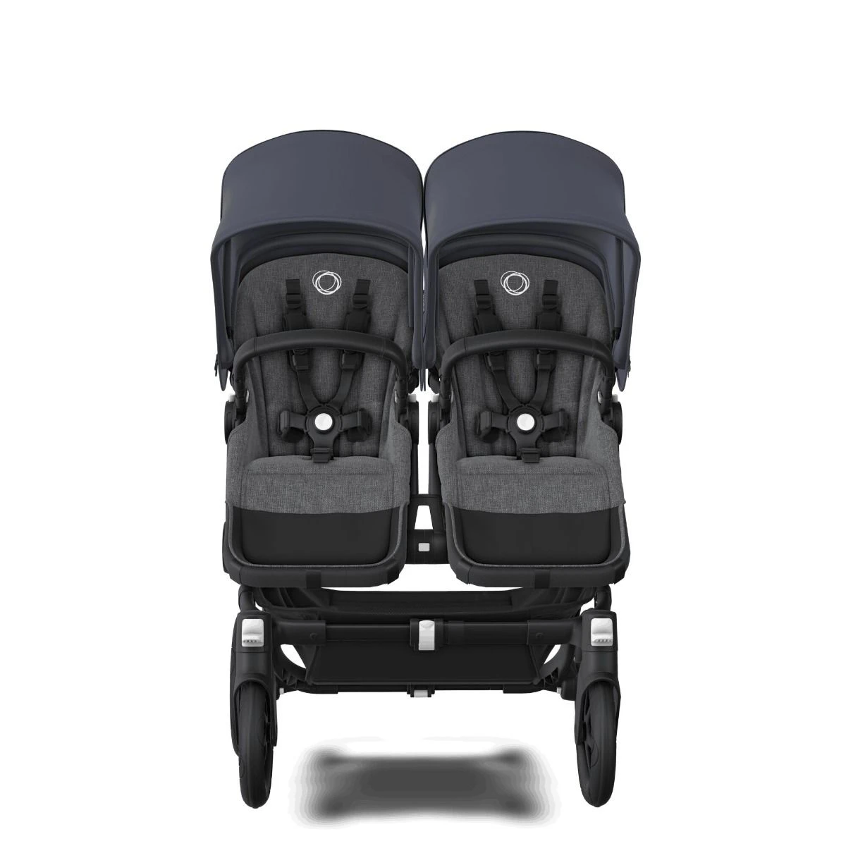 Bugaboo Donkey 5 Duo Black - Grey Melange - Stormy Blue 7 Bugaboo Donkey 5 Duo Black - Grey Melange - Stormy Blue - Afbeelding 5