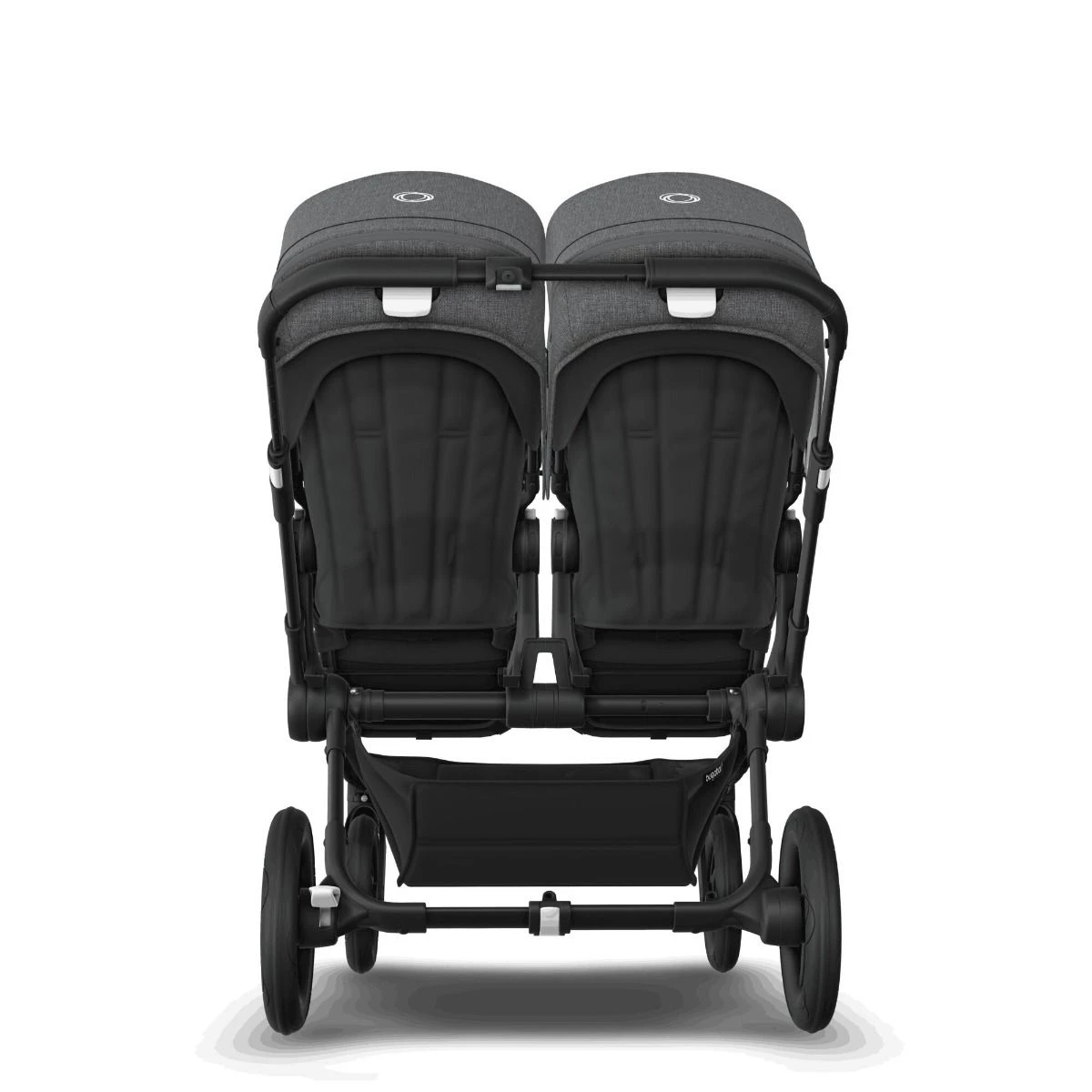 Bugaboo Donkey 5 Duo Black - Midnight Black - Grey Melange 7 Bugaboo Donkey 5 Duo Black - Midnight Black - Grey Melange - Afbeelding 5