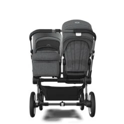 Bugaboo Donkey 5 Duo Essential Bundel - Graphite - Grey Melange -Baby Product Winkel bugaboo donkey 5 duo graphite grey melange back