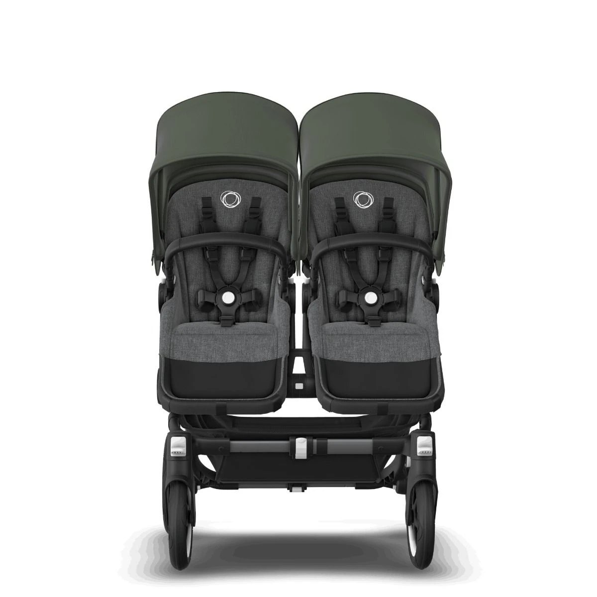 Bugaboo Donkey 5 Duo Graphite - Grey Melange - Forest Green 11 Bugaboo Donkey 5 Duo Graphite - Grey Melange - Forest Green - Afbeelding 9