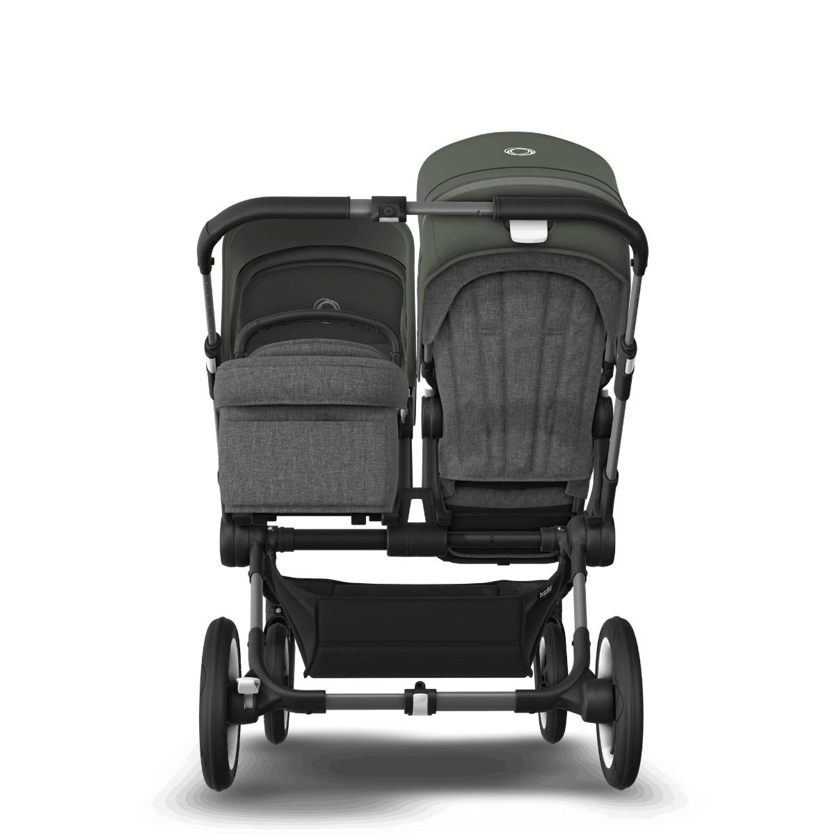 Bugaboo Donkey 5 Duo Graphite - Grey Melange - Forest Green 7 Bugaboo Donkey 5 Duo Graphite - Grey Melange - Forest Green - Afbeelding 5