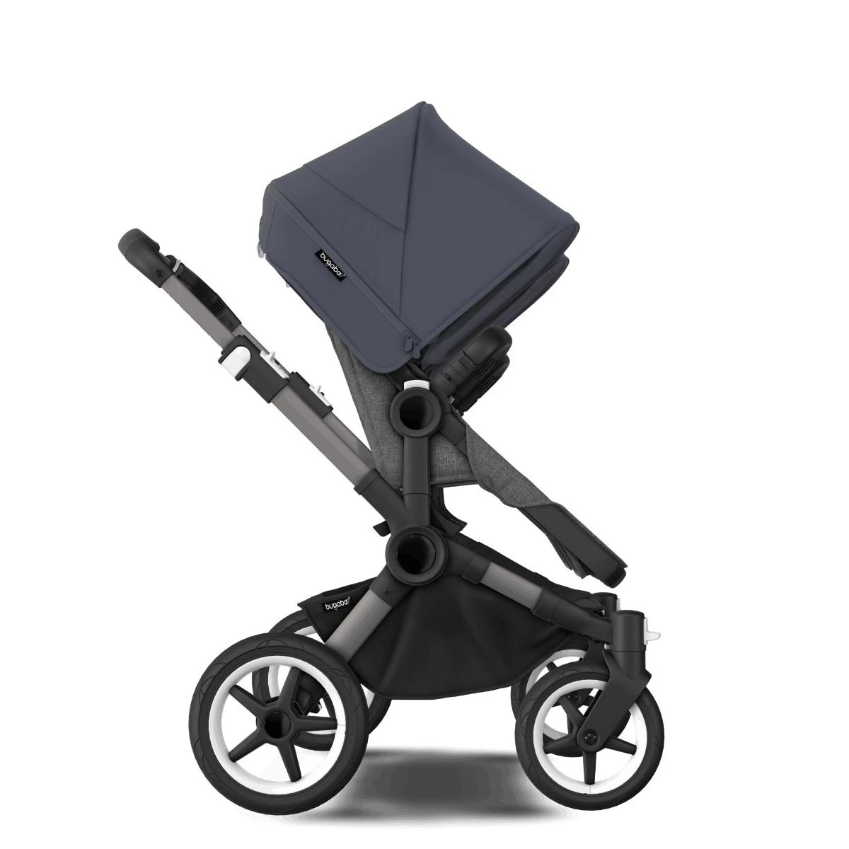 Bugaboo Donkey 5 Duo Graphite - Grey Melange - Stormy Blue 13 Bugaboo Donkey 5 Duo Graphite - Grey Melange - Stormy Blue - Afbeelding 11