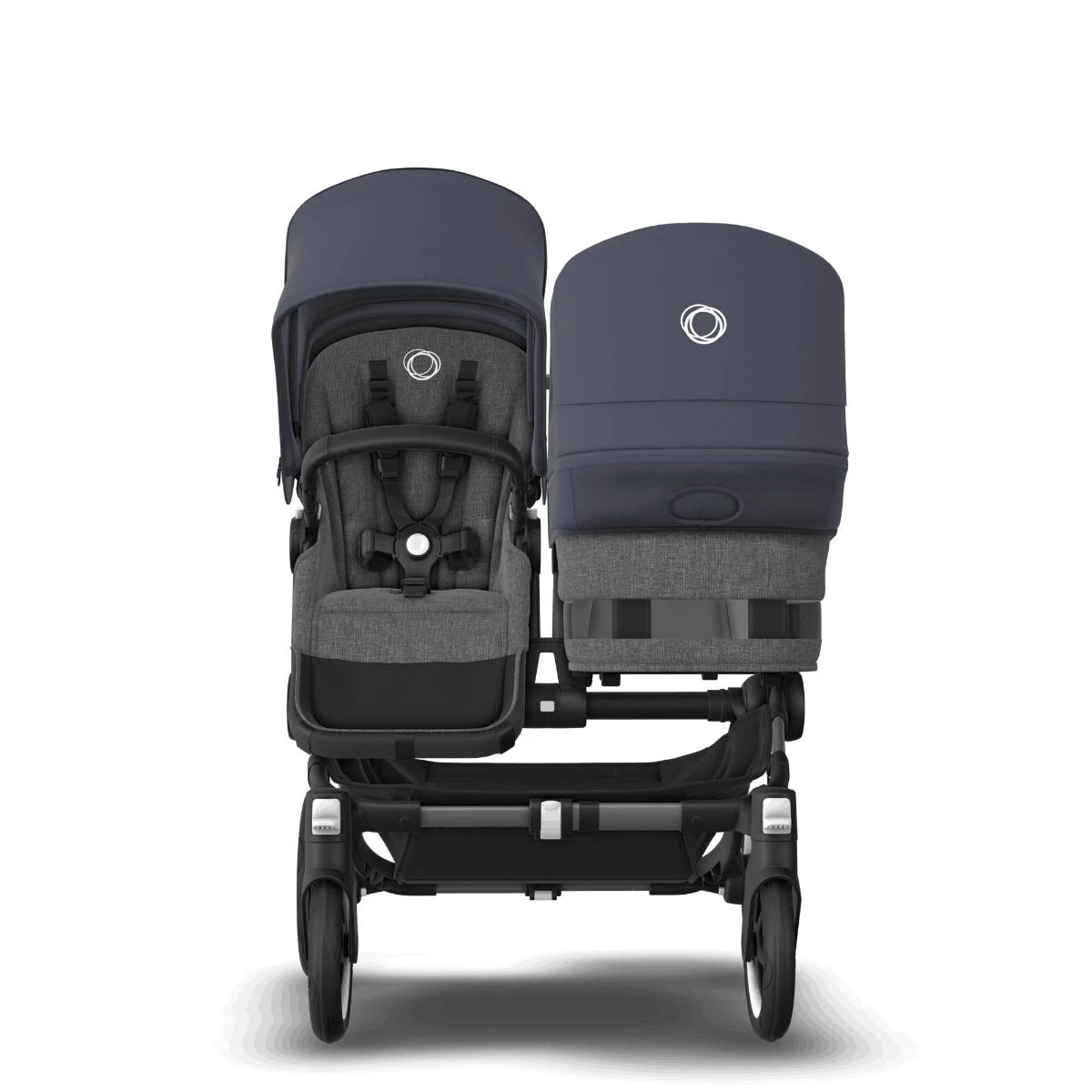 Bugaboo Donkey 5 Duo Graphite - Grey Melange - Stormy Blue 7 Bugaboo Donkey 5 Duo Graphite - Grey Melange - Stormy Blue - Afbeelding 5