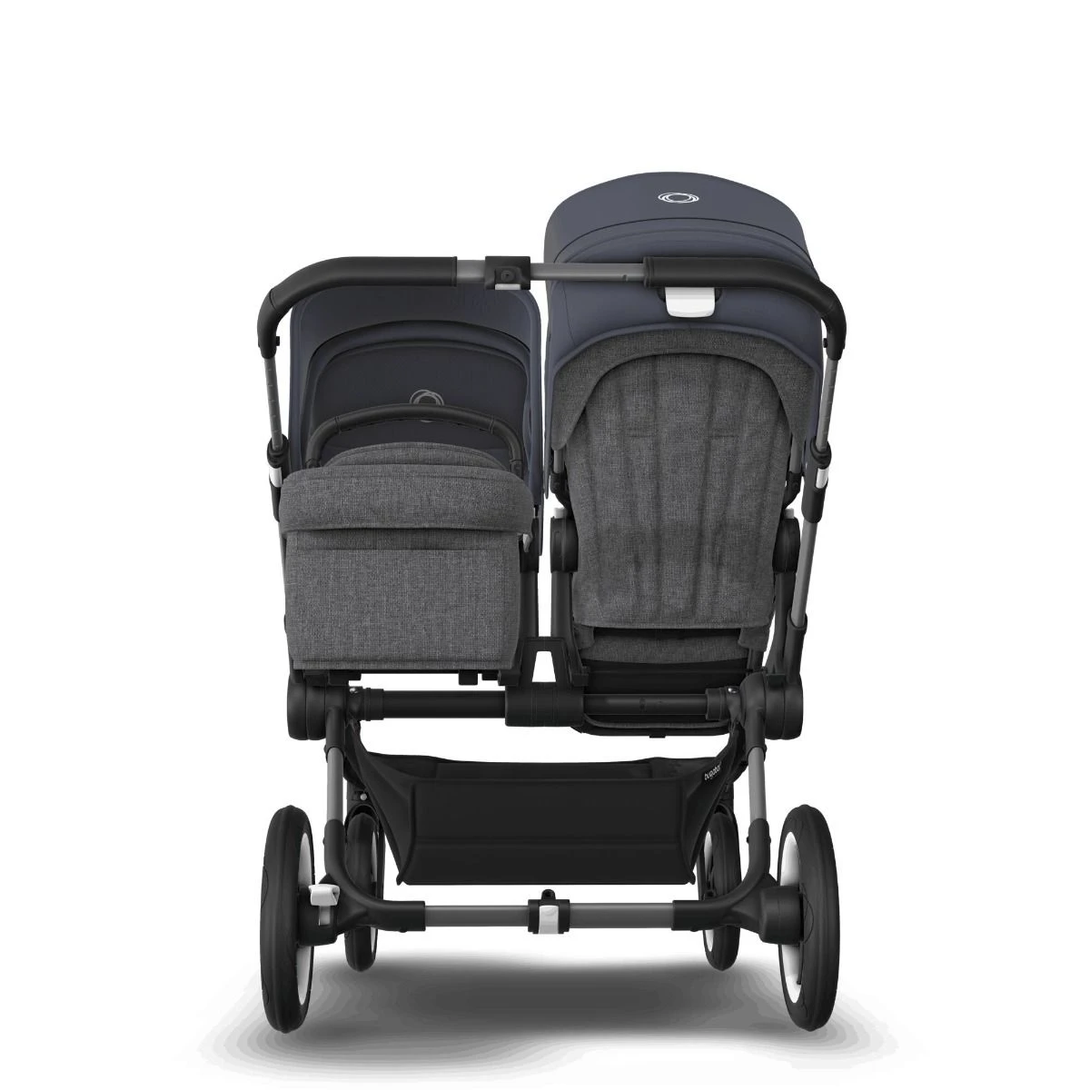 Bugaboo Donkey 5 Duo Graphite - Grey Melange - Stormy Blue 8 Bugaboo Donkey 5 Duo Graphite - Grey Melange - Stormy Blue - Afbeelding 6