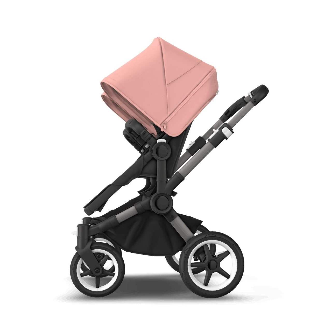Bugaboo Donkey 5 Duo Graphite - Midnight Black - Morning Pink 13 Bugaboo Donkey 5 Duo Graphite - Midnight Black - Morning Pink - Afbeelding 11