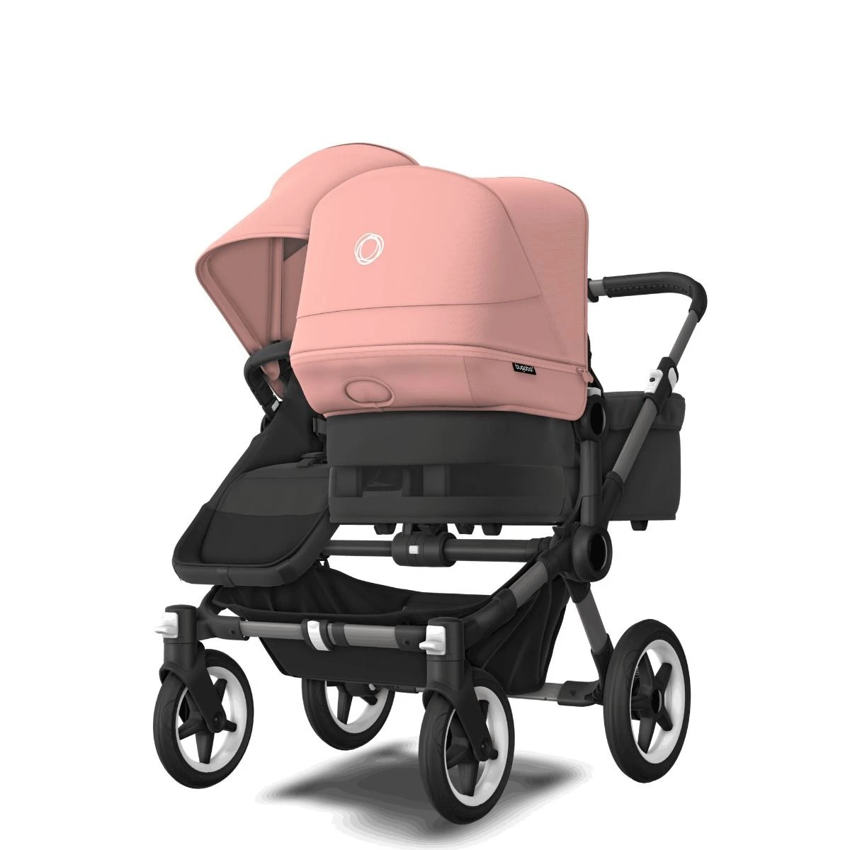 Bugaboo Donkey 5 Duo Graphite - Midnight Black - Morning Pink 4 Bugaboo Donkey 5 Duo Graphite - Midnight Black - Morning Pink - Afbeelding 2