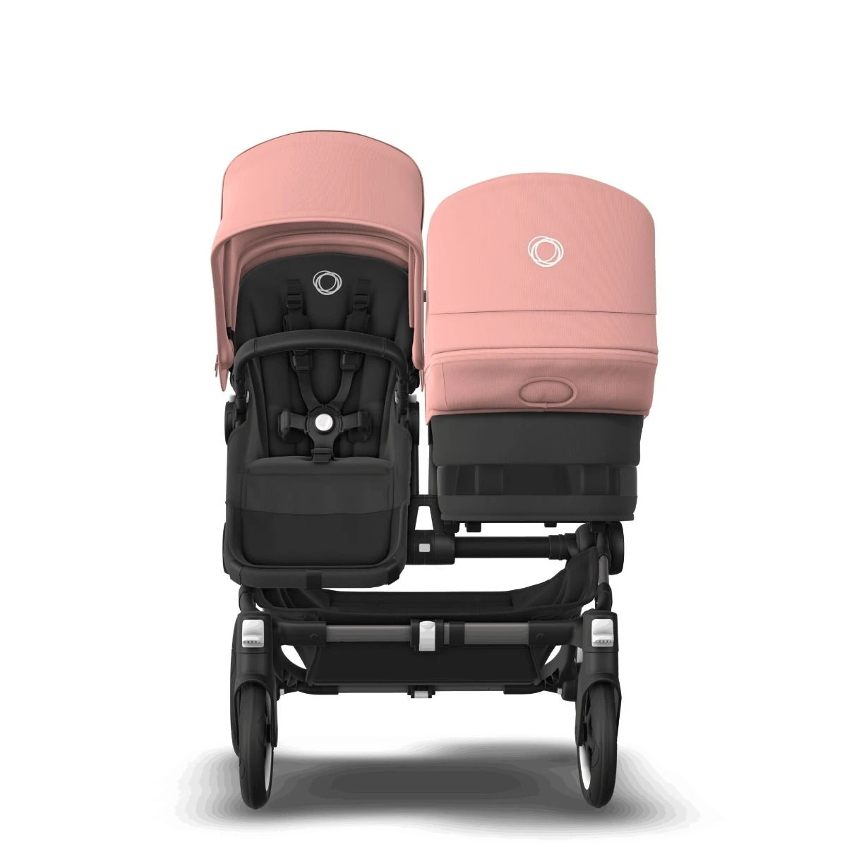Bugaboo Donkey 5 Duo Graphite - Midnight Black - Morning Pink 5 Bugaboo Donkey 5 Duo Graphite - Midnight Black - Morning Pink - Afbeelding 3