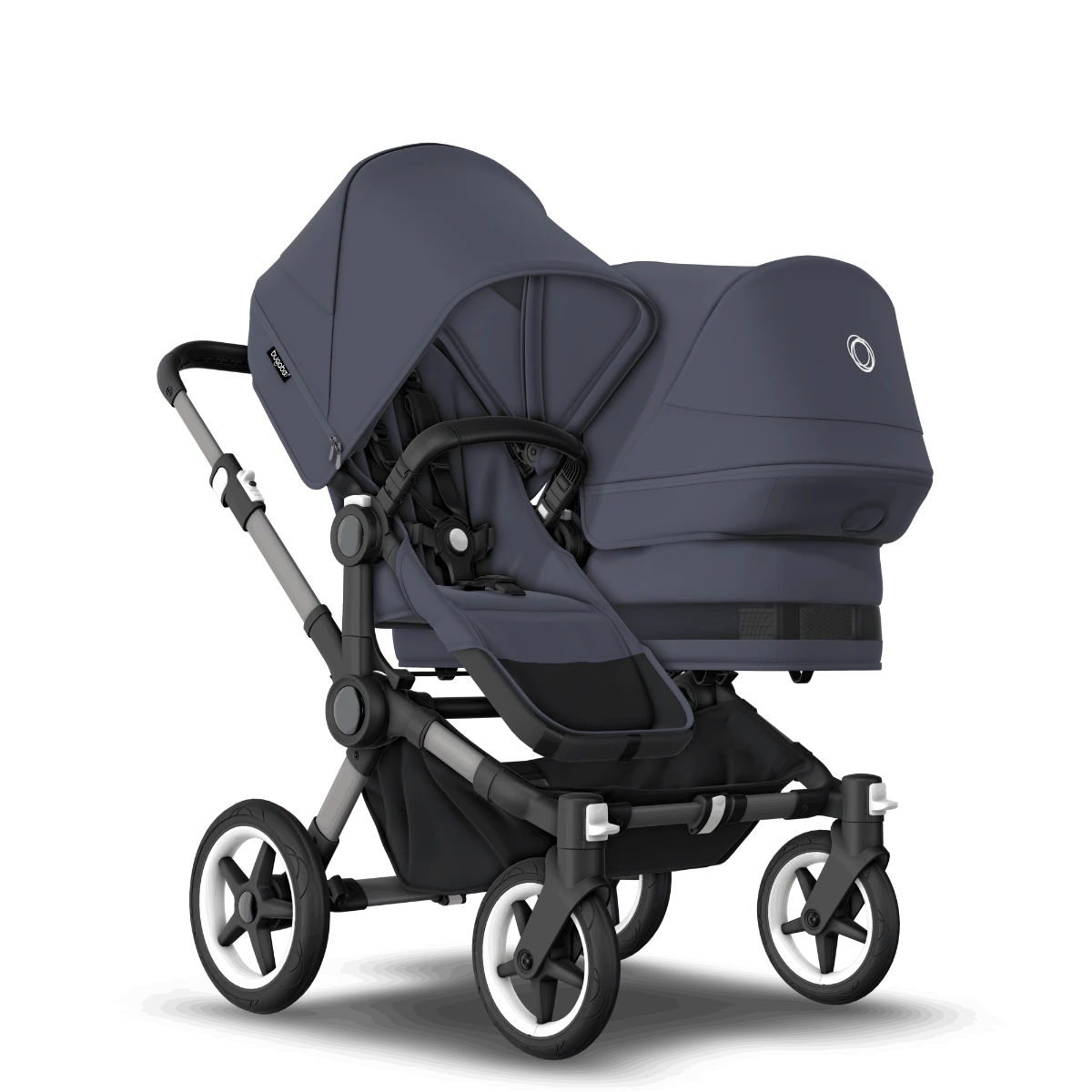 Bugaboo Donkey 5 Duo Essential Bundel - Graphite - Stormy Blue 5 Bugaboo Donkey 5 Duo Essential Bundel - Graphite - Stormy Blue - Afbeelding 3