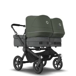 Bugaboo Donkey 5 Twin Black - Grey Melange -Forest Green -Baby Product Winkel bugaboo donkey 5 twin black grey melange forest green 4