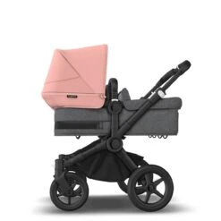 Bugaboo Donkey 5 Twin Black - Grey Melange -Morning Pink -Baby Product Winkel bugaboo donkey 5 twin black grey melange morning pink 3