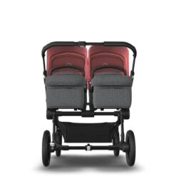 Bugaboo Donkey 5 Twin Black - Grey Melange -Sunrise Red -Baby Product Winkel bugaboo donkey 5 twin black grey melange sunrise red