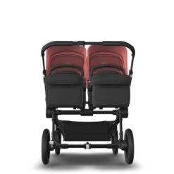 Bugaboo Donkey 5 Twin Black - Midnight Black - Sunrise Red -Baby Product Winkel bugaboo donkey 5 twin black midnigh black sunrise red 2