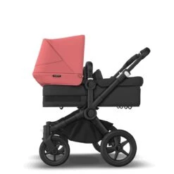 Bugaboo Donkey 5 Twin Black - Midnight Black - Sunrise Red -Baby Product Winkel bugaboo donkey 5 twin black midnigh black sunrise red 7