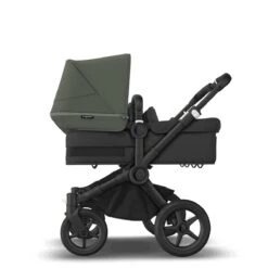 Bugaboo Donkey 5 Twin Black - Midnight Black - Forest Green -Baby Product Winkel bugaboo donkey 5 twin black midnight black forest green 1