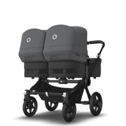 Bugaboo Donkey 5 Twin Black - Midnight Black - Grey Melange -Baby Product Winkel bugaboo donkey 5 twin black midnight black grey melange