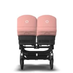 Bugaboo Donkey 5 Twin Black - Midnight Black - Morning Pink