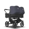 Bugaboo Donkey 5 Twin Black - Midnight Black - Stormy Blue 2 Bugaboo Donkey 5 Twin Black - Midnight Black - Stormy Blue -Baby Product Winkel bugaboo donkey 5 twin black midnight black stormy blue 10