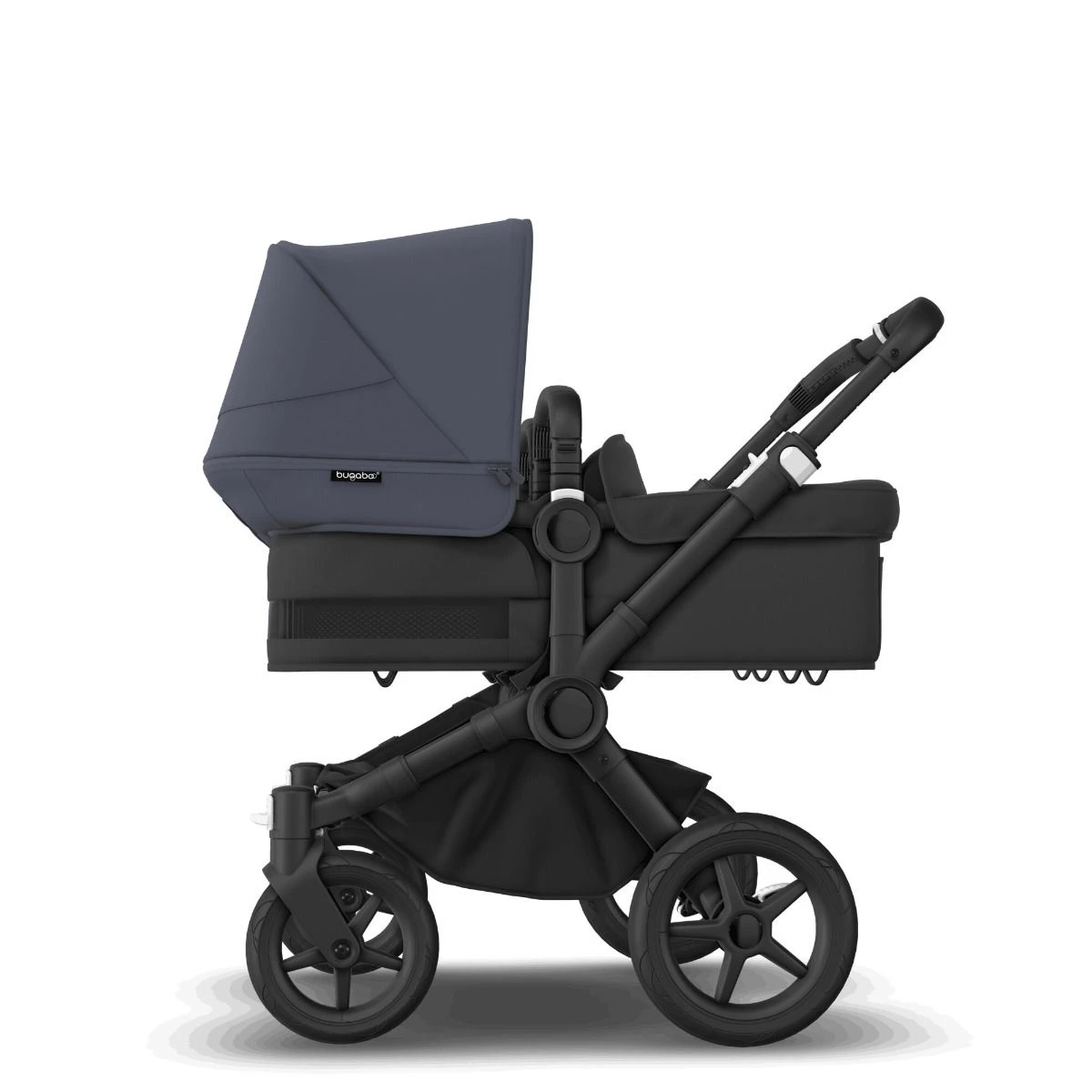 Bugaboo Donkey 5 Twin Black - Midnight Black - Stormy Blue 4 Bugaboo Donkey 5 Twin Black - Midnight Black - Stormy Blue - Afbeelding 2