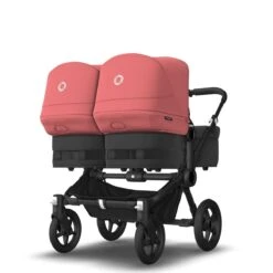 Bugaboo Donkey 5 Twin Black - Midnight Black - Sunrise Red -Baby Product Winkel bugaboo donkey 5 twin black midnight black sunrise red