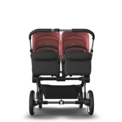 Bugaboo Donkey 5 Twin Graphite - Midnight Black - Sunrise Red -Baby Product Winkel bugaboo donkey 5 twin graphite black sunrise red 1