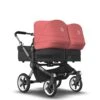 Bugaboo Donkey 5 Twin Graphite - Midnight Black - Sunrise Red -Baby Product Winkel bugaboo donkey 5 twin graphite black sunrise red