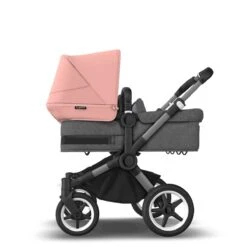 Bugaboo Donkey 5 Twin Graphite - Grey Melange - Morning Pink -Baby Product Winkel bugaboo donkey 5 twin graphite grey melange morning pink 5
