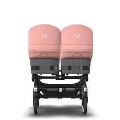 Bugaboo Donkey 5 Twin Graphite - Grey Melange - Morning Pink -Baby Product Winkel bugaboo donkey 5 twin graphite grey melange morning pink 8