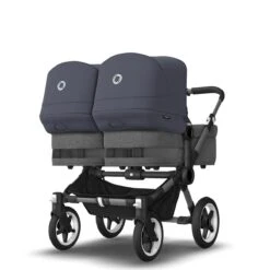 Bugaboo Donkey 5 Twin Graphite - Grey Melange - Stormy Blue