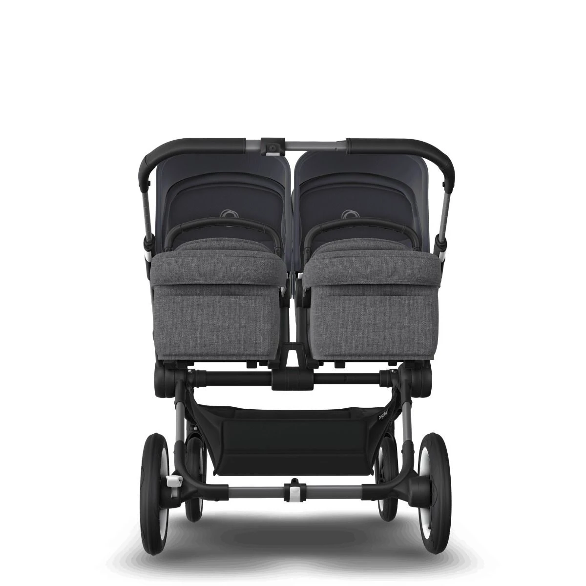 Bugaboo Donkey 5 Twin Graphite - Grey Melange - Stormy Blue 6 Bugaboo Donkey 5 Twin Graphite - Grey Melange - Stormy Blue - Afbeelding 4