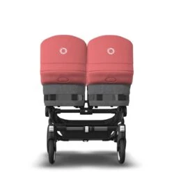Bugaboo Donkey 5 Twin Graphite - Grey Melange - Sunrise Red -Baby Product Winkel bugaboo donkey 5 twin graphite grey melange sunrise red 1