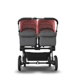Bugaboo Donkey 5 Twin Graphite - Grey Melange - Sunrise Red -Baby Product Winkel bugaboo donkey 5 twin graphite grey melange sunrise red 2