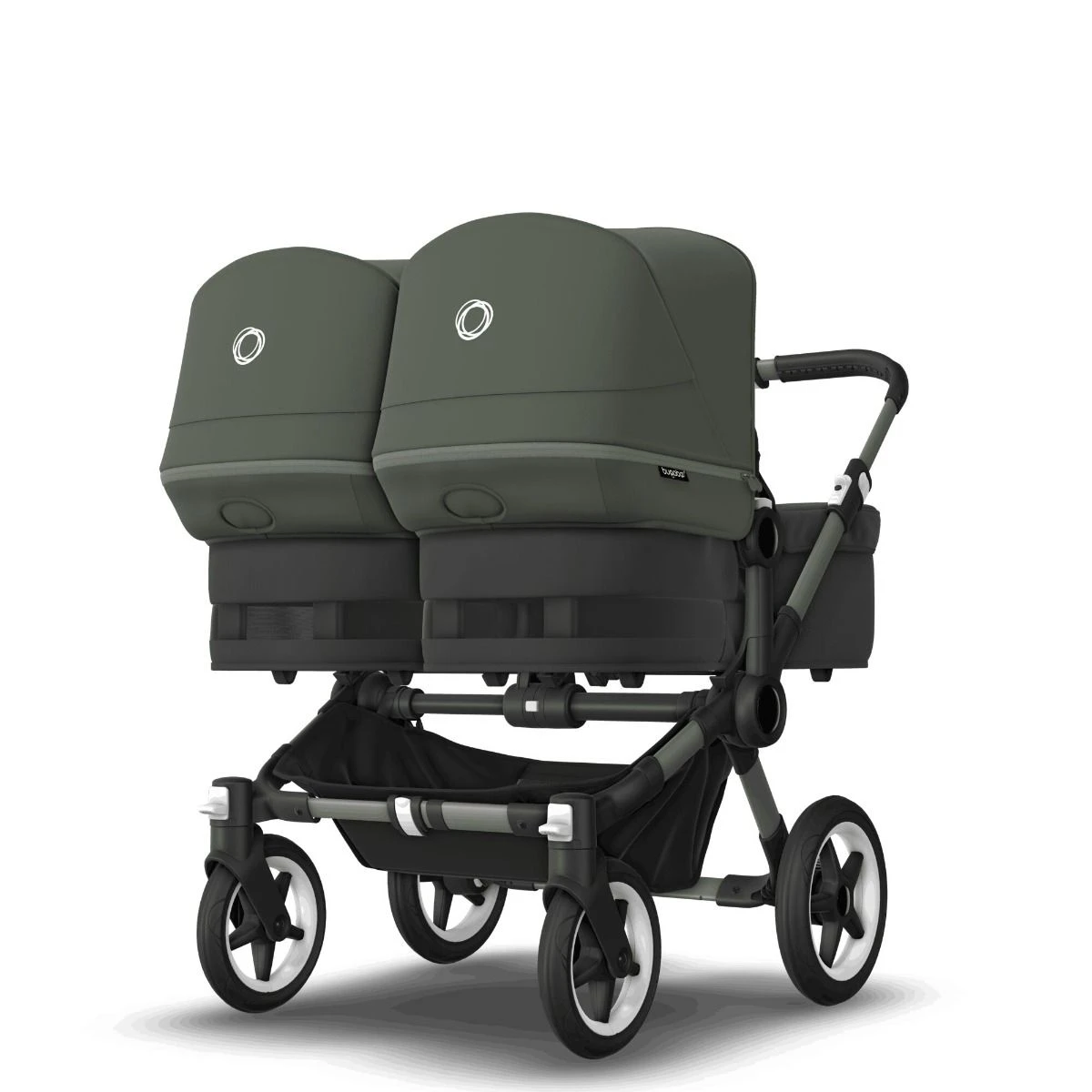 Bugaboo Donkey 5 Twin Graphite - Midnight Black - Forest Green 12 Bugaboo Donkey 5 Twin Graphite - Midnight Black - Forest Green - Afbeelding 10