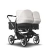 Bugaboo Donkey 5 Twin Graphite - Midnight Black - Misty White 1 Bugaboo Donkey 5 Twin Graphite - Midnight Black - Misty White -Baby Product Winkel bugaboo donkey 5 twin graphite midnight black fresh white 3