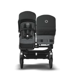Bugaboo Donkey 5 Duo Black - Grey Melange - Midnight Black 13 Bugaboo Donkey 5 Duo Black - Grey Melange - Midnight Black -Baby Product Winkel bugaboo donkey duo black grey melange midnight black 3