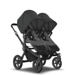 Bugaboo Donkey 5 Duo Black - Grey Melange - Midnight Black 14 Bugaboo Donkey 5 Duo Black - Grey Melange - Midnight Black -Baby Product Winkel bugaboo donkey duo black grey melange midnight black 4