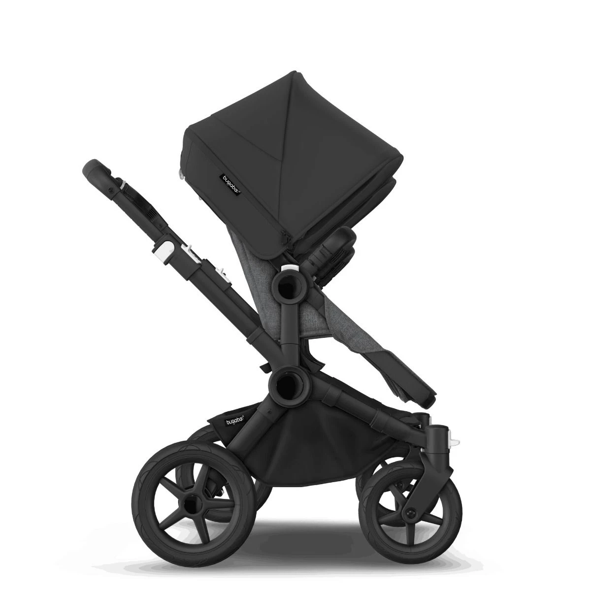 Bugaboo Donkey 5 Duo Black - Grey Melange - Midnight Black 10 Bugaboo Donkey 5 Duo Black - Grey Melange - Midnight Black - Afbeelding 8
