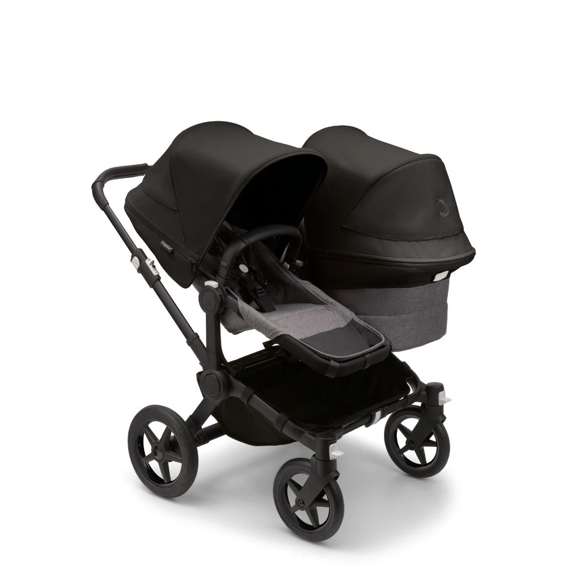 Bugaboo Donkey 5 Duo Black - Grey Melange - Midnight Black 3 Bugaboo Donkey 5 Duo Black - Grey Melange - Midnight Black