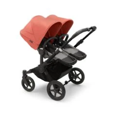 Bugaboo Donkey 5 Duo Black - Grey Melange - Sunrise Red 17 Bugaboo Donkey 5 Duo Black - Grey Melange - Sunrise Red -Baby Product Winkel bugaboo donkey duo black grey melange sunrise red 1