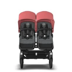 Bugaboo Donkey 5 Duo Black - Grey Melange - Sunrise Red 16 Bugaboo Donkey 5 Duo Black - Grey Melange - Sunrise Red -Baby Product Winkel bugaboo donkey duo black grey melange sunrise red 7