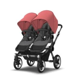 Bugaboo Donkey 5 Duo Graphite - Grey Melange - Sunrise Red 21 Bugaboo Donkey 5 Duo Graphite - Grey Melange - Sunrise Red -Baby Product Winkel bugaboo donkey duo graphite grey melange sunrise red 4