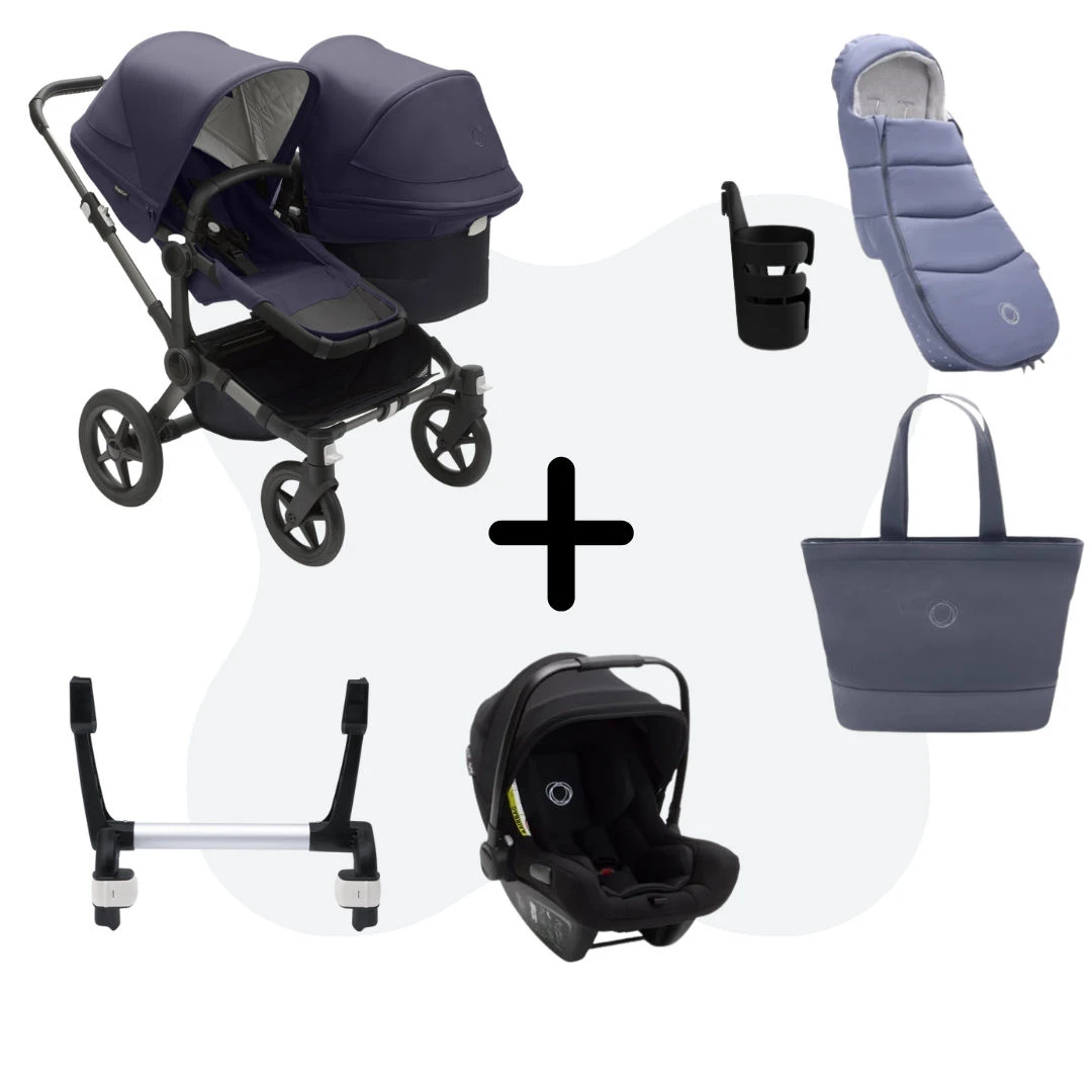 Bugaboo Donkey 5 Duo Essential Bundel - Graphite - Classic Dark Navy 3 Bugaboo Donkey 5 Duo Essential Bundel - Graphite - Classic Dark Navy