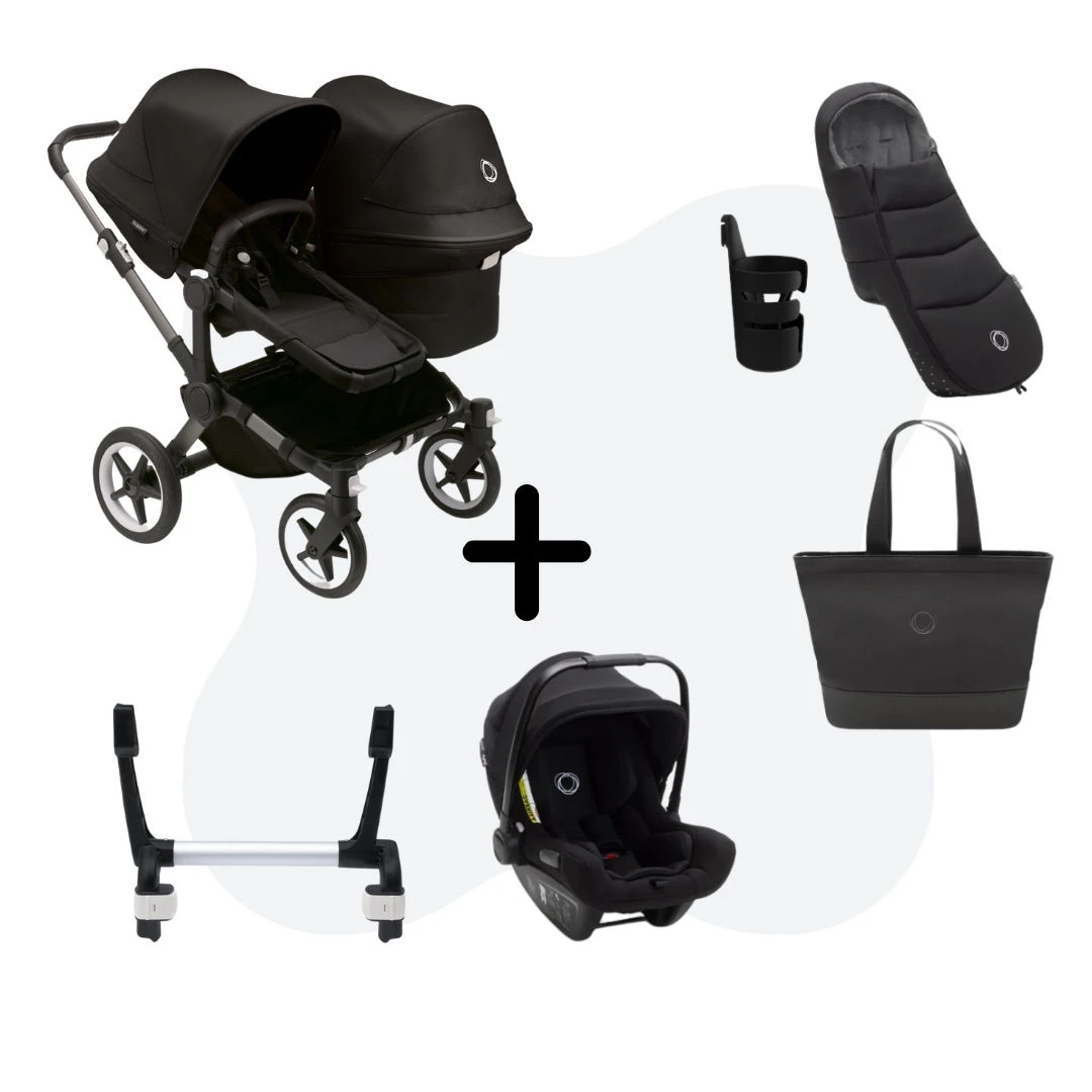 Bugaboo Donkey 5 Duo Essential Bundel - Graphite - Midnight Black 3 Bugaboo Donkey 5 Duo Essential Bundel - Graphite - Midnight Black