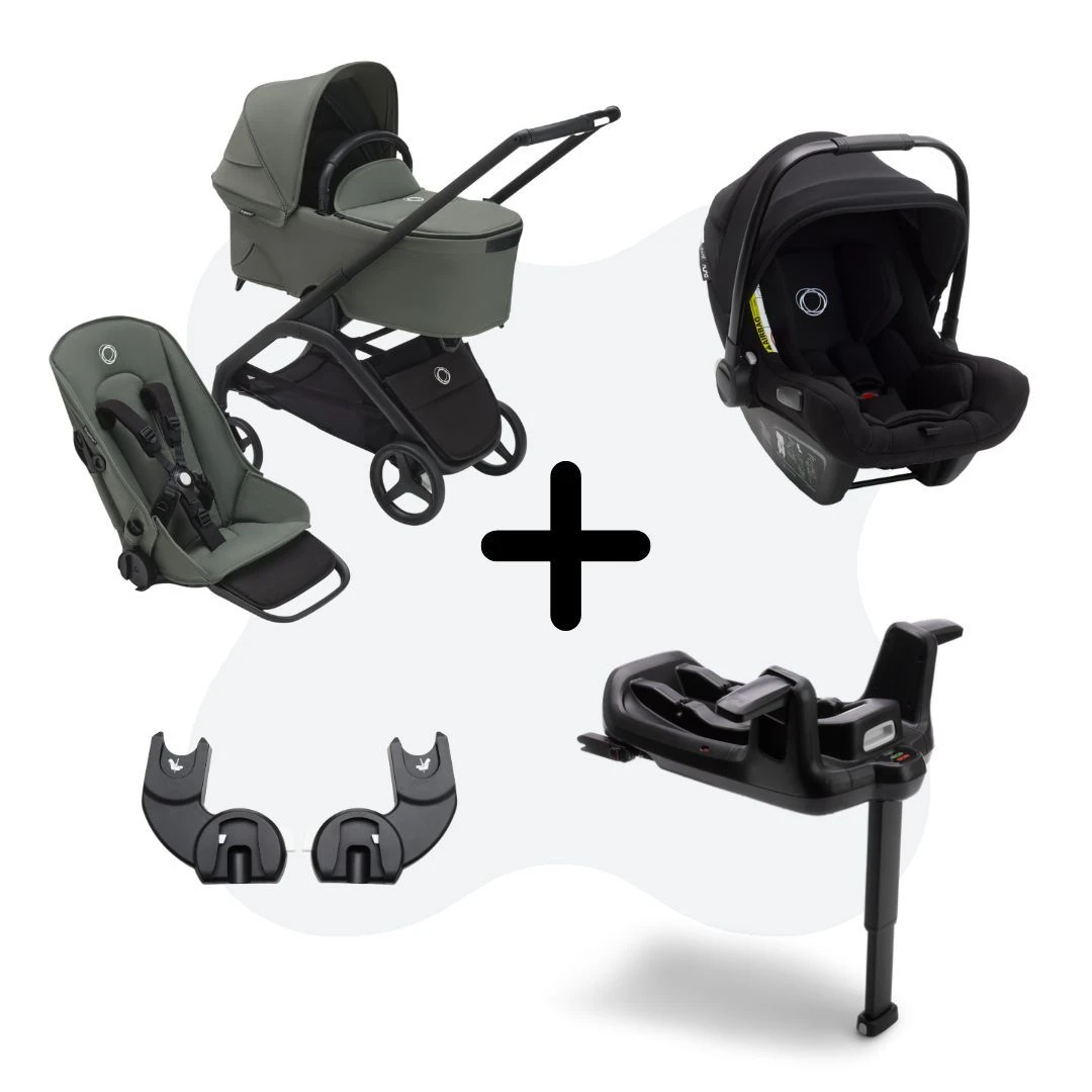 Bugaboo Dragonfly 3-in-1 Bundel Black-Forest Green 3 Bugaboo Dragonfly 3-in-1 Bundel Black-Forest Green