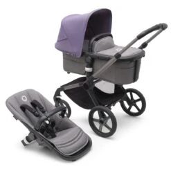 Bugaboo Fox 5 Essential Bundel Customize Yourself Graphite - Grey Melange -Baby Product Winkel bugaboo fox 5 graphite grey melange astro purple 1 1