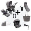 Bugaboo Fox 5 Newborn Bundel Black - Grey Melange -Baby Product Winkel bugaboo fox 5 newborn bundel black grey melange