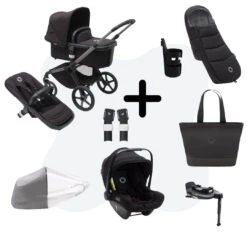 Bugaboo Fox 5 Newborn Bundel Graphite - Midnight Black